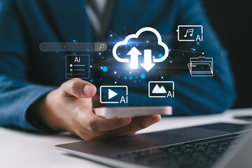 Cloud based file storage and secure data backup solution with encrypted privacy protection, real time synchronization and mobile access for file management. Business continuity and digital security