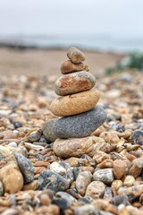 Pebbles on the beach