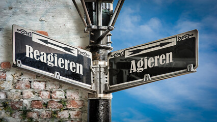 Signposts the direct way to Act versus React