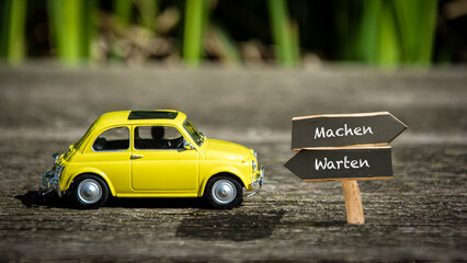 Signposts the direct way to Action versus Waiting