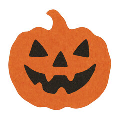PNG Smiling orange Halloween pumpkin
