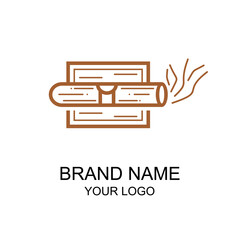 logo cigars line vector.eps