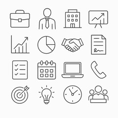 Minimalist Business Icon Pack