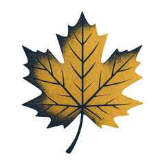 Fototapeta premium PNG Autumn leaf illustration art