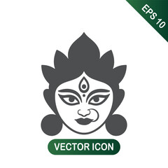 Durga Mata Face Icon