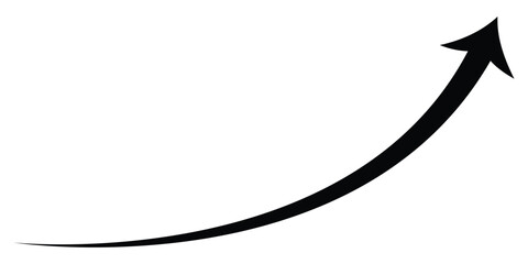 blue curve arrow icon on transparent background. flat style. arrow icon for your web site design, logo, app, UI. arrow indicated the direction symbol. curved arrow sign