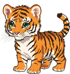 Cute Baby Tiger Cub Illustration