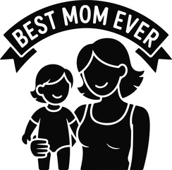 vector illustration of a happy family