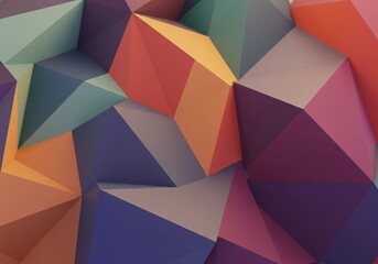Geometric Abstract Background with Colorful Shapes and Modern Pattern Design
