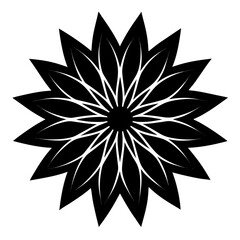 Petal Burst Silhouette