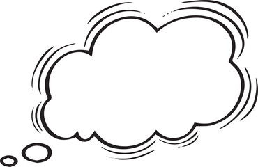  Hand Drawn Comic Speech Bubble – Vector Doodle Style Talk, Thought & Chat Balloons	