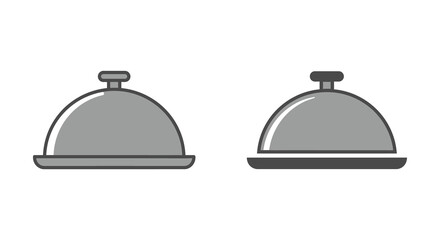Cloche domes for serving food in a restaurant setting