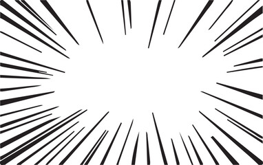 Dynamic Radial Speed Lines Burst Background
