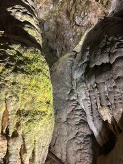 beautiful stalagmites and stalactites in the cave