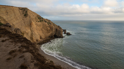Dramatic Coastal Cliffs at Sunset, Point Reyes California