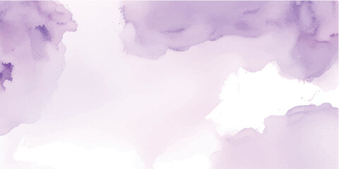 Obraz premium Subtle Lavender Watercolor Wash with Violet and Lilac Blends – Premium Artistic Texture for Invitations, Branding, Posters, and Elegant Modern Backgrounds
