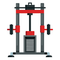 Pec Deck Machine Vector Illustration ? Cartoon, Clipart and Line Art Design.eps