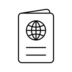 Passport icon stock illustration