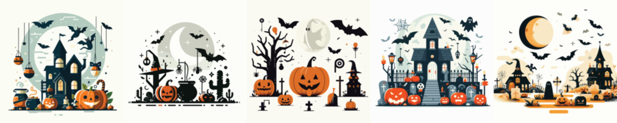 vector background with a Halloween theme