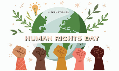 Human Rights Day Vector Art &ndash; Equality And  Freedom
