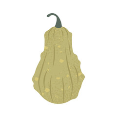Illustration of a Light Yellow Green Gourd