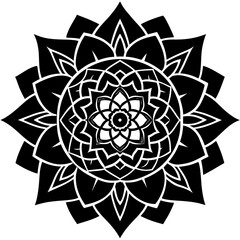 Desert Rose Mandala Vector
