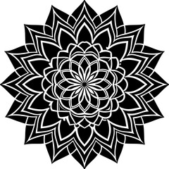 Desert Rose Mandala Vector