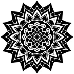Desert Rose Mandala Vector