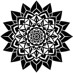 Minimal Rose Mandala