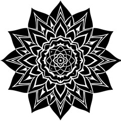 Minimal Rose Mandala