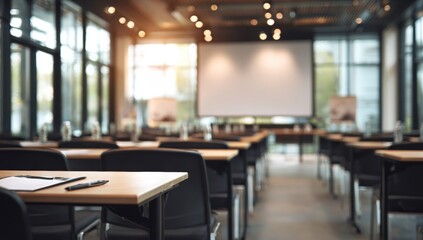Empty conference room