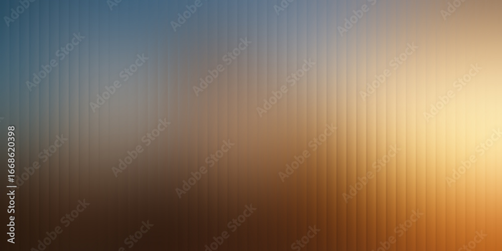 Canvas Prints a soft, blurred background with vertical lines transitions from a cool blue to a warm golden orange,