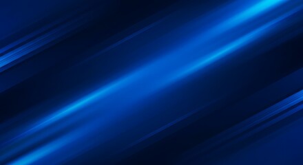 Diagonal blue light trails with a soft glow on a dark backdrop