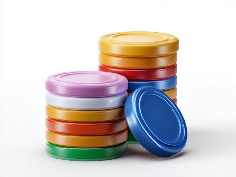 Playground fun with chuemons pogs stack and slammer disc iconic game environment vibrant plastic discs
