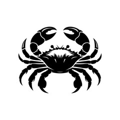 Crab Silhouette Design for Coastal Themes