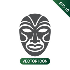 Abstract Tribal Mask Icon