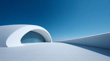 Minimal White Seaside House