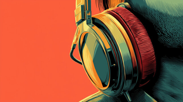 Infographic poster of International Podcast Day lighting studio pastel