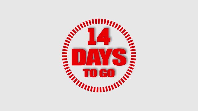 Countdown alert, 14 days left for the big event with surprises, promotions, offers and exciting announcements