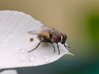 fly on leaf