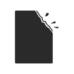 Simple georgia state silhouette with distinctive shape and borders