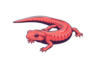 Close-up of a Pink Salamander.