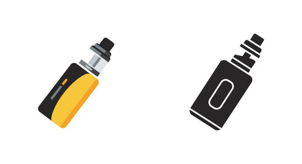 Two electronic vaporizers with different designs on a white background