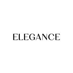 Elegant Typography Word Art of Elegance
