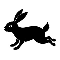 Rabbit Hop Silhouette