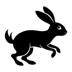 Rabbit Hop Silhouette