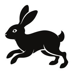 Rabbit Hop Silhouette