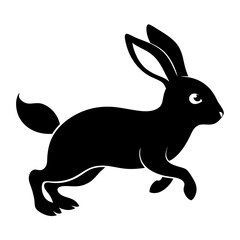 Hopping Rabbit Vector