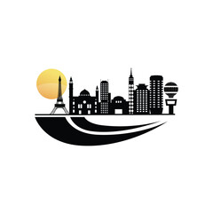 New city and town logo