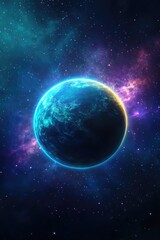 Obraz premium Mystical Planet in the Cosmos